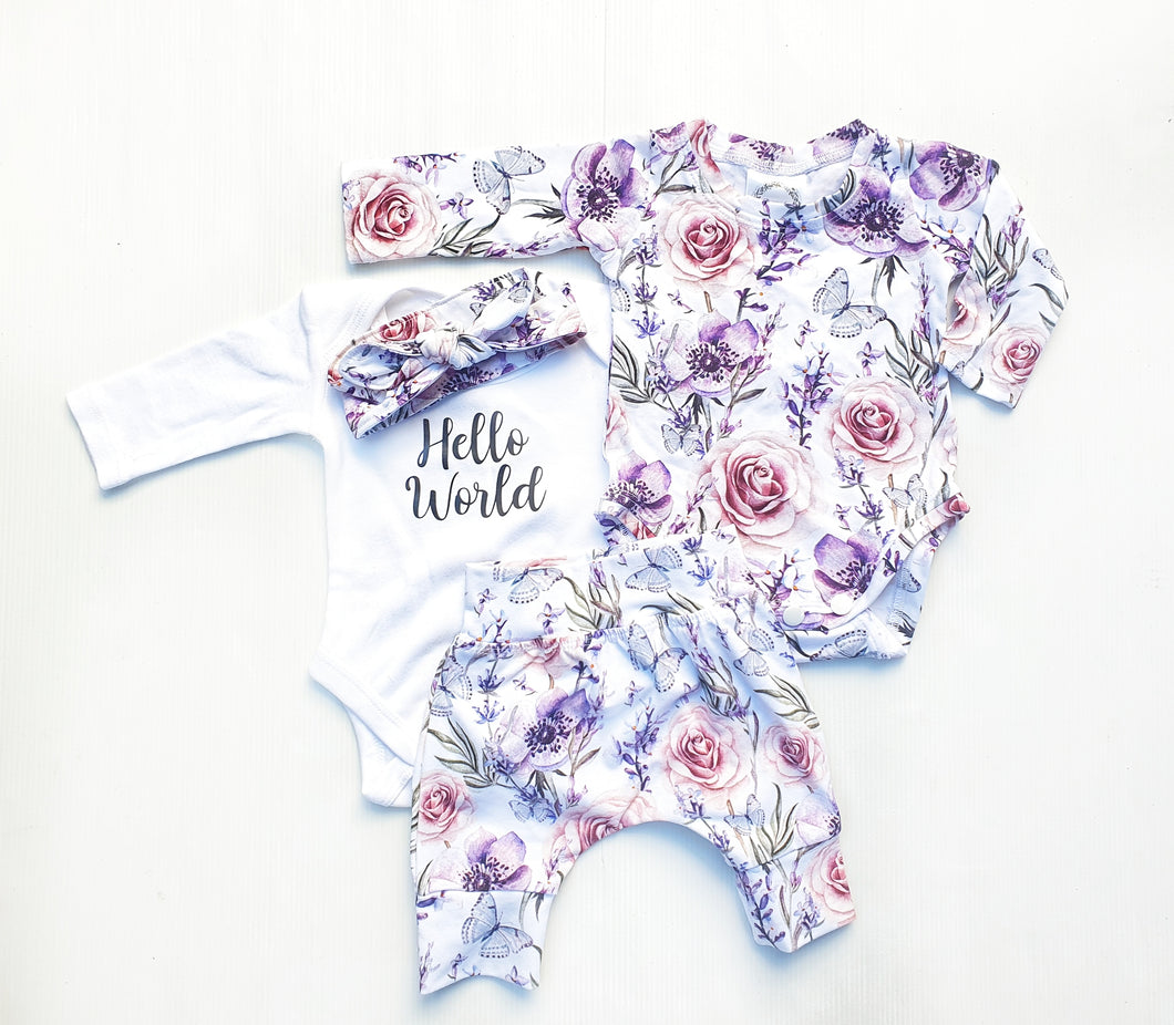 Amelia floral  set 0000- IN STOCK