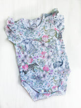 Australiana flora Bodysuit with flutters - IN STOCK - LAST ONE SIZE 0 LEFT