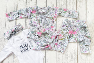 Exclusive Australiana flora koala & friends newborn Set-  IN  STOCK