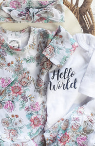 Exclusive Australiana flora newborn Set-  IN  STOCK